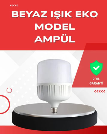 Elektrik Kesintileri İçin Şarjlı Led Ampul 30w E27 Beyaz Işık