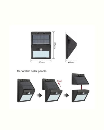Kablosuz Solar Led Lamba | Bahçe, Veranda, Merdiven Işığı, Otomatik Aç-kapa Sensörlü Yeni Nesil