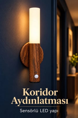 Gün Işığı Aydınlatmalı Şarjlı Led Gece Lambası