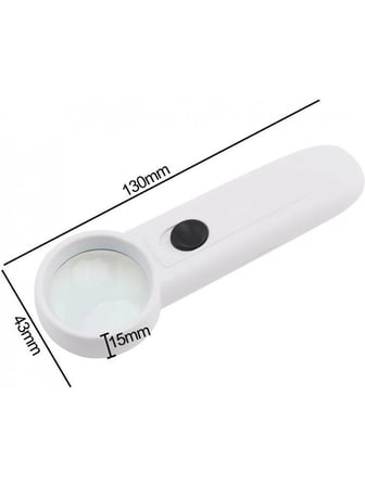 15X Çok Fonksiyonlu 2 Led Işıklı Taşınabilir El Büyüteç