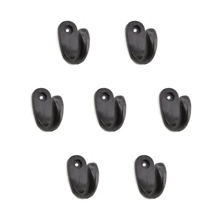 Büyük Tekli Fincan Askı, Dekor Askısı - Siyah, 100 Adet, 12x23x30 Mm