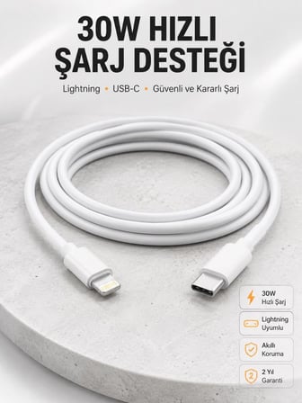 Ios Tüm Serilerle Uyumlu 30w Hızlı Şarj Aleti 11 12 13 14/pro Max Mini Plus