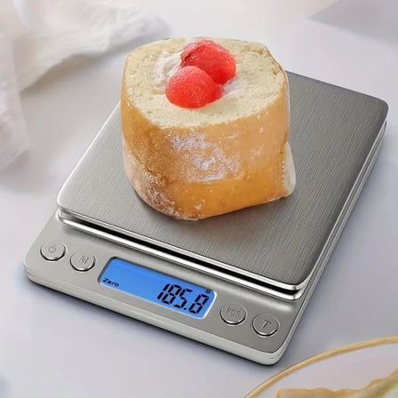 Pratik Dijital Hassas Mutfak Terazisi Hassas Tartı 2000 Gr./0.1 Gr. Hassasiyet