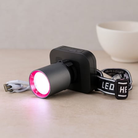 50W Şarjlı Kafa Lambası (USB Type-C, Dijital, Kademe Ayarlı)