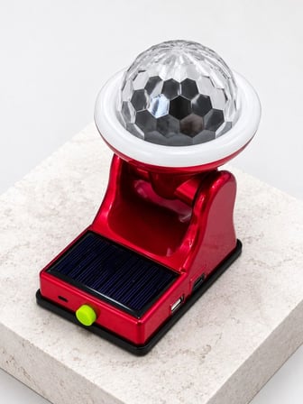 Güneş Enerjili Led Disco Lamba Şarjlı Rgb Parti Ve Dekoratif Aydınlatma Lambası