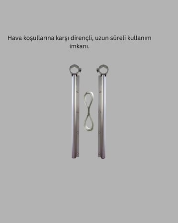 Balkon Demiri Çamaşır Askısı Kare Demirlere Uygun Dayanıklı Tasarım