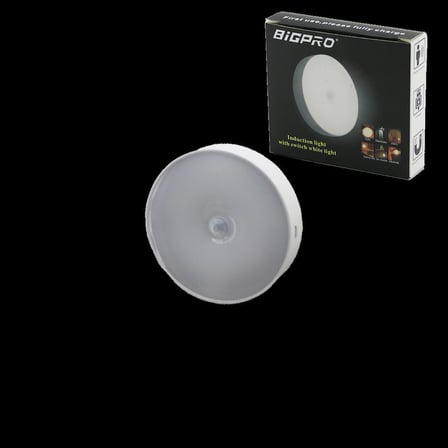 Sensörlü USB Şarjlı Beyaz LED Yuvarlak Lamba 8.3 cm