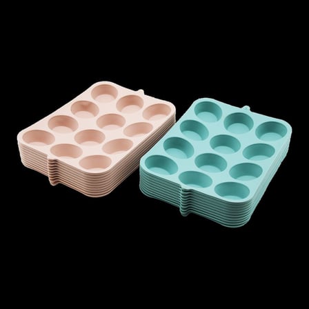 Silikon Yuvarlak Muffin Kalıbı 12 Bölmeli