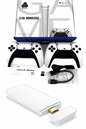 Game Stick 4k Retro Çift Kollu Atari Oyunlari +20000 Oyunlu Konsol Nostalji