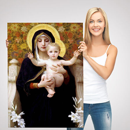Zambak İle Bakire Tablosu - The Madonna of the Lilies-6479