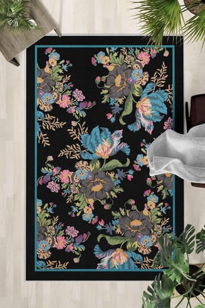 Kaymaz Taban Yıkanabilir Halı – Mutfak, Salon, Yatak Odası için Modern Dijital Baskı Halı (SLNHALI54