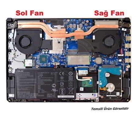 ASUS TUF Gaming FX504G FX704 Notebook Fan / Ver.1 (SOL VGA Fanı)