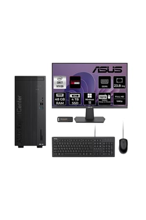 Expertcenter D501MER i7 14700 48GB 4TB SSD RX550/4GB W11H Masaüstü Bilgisayar + 23.8" Monitör