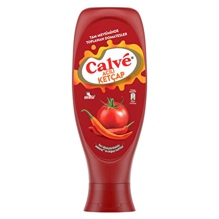 Calve Ketçap Acılı 610 gr x 3 Adet