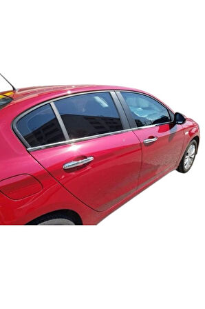 FİAT EGEA A KALİTE PASLANMAZ ÇELİK KROM CAM ÇITASI TAKIMI 4 PRÇ