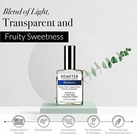 Demeter The Library Of Fragrance Blueberry EDC Sprey 30 ml Kadın Parfümü