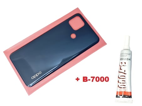 Tkgz Oppo A15 A15S Arka Kapak Batarya Pil Kapağı (B-7000) SİYAH