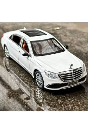 Mercedes-Benz Araba Mercedes E300L Araba 1:24 Diecast Metal Model Koleksiyon Araba Sesli Işıklı 21Cm