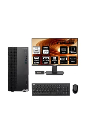 ExpertCenter D500ME i7 13700 16GB 512GB SSD W11P Masaüstü Bilgisayar + 23.8" Monitör