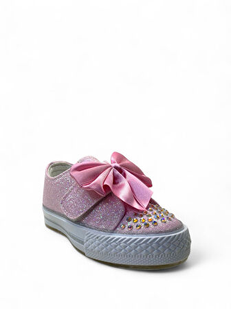 1210 Kız Çocuk Okul Öncesi Kurdele Işıklı Sneaker