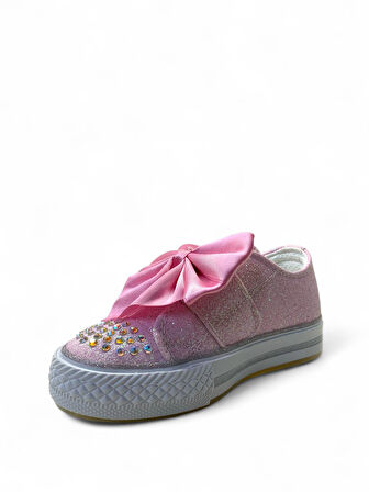 1210 Kız Çocuk Okul Öncesi Kurdele Işıklı Sneaker