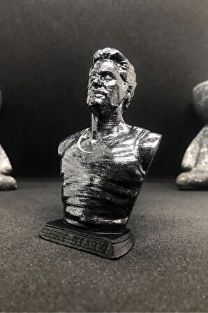 Iron Man Tony Büst 10cm - Silver Efekt