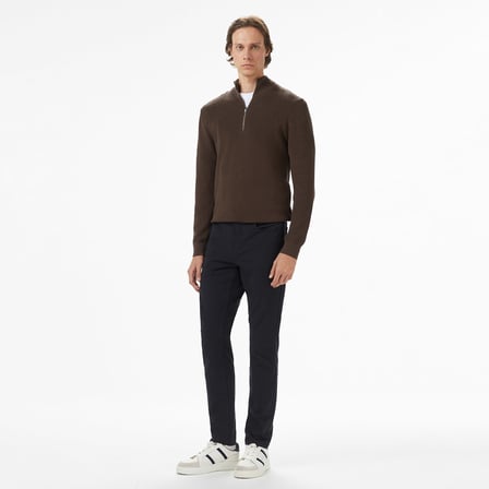 Nautica Erkek Kahverengi Classic Fit Kazak
