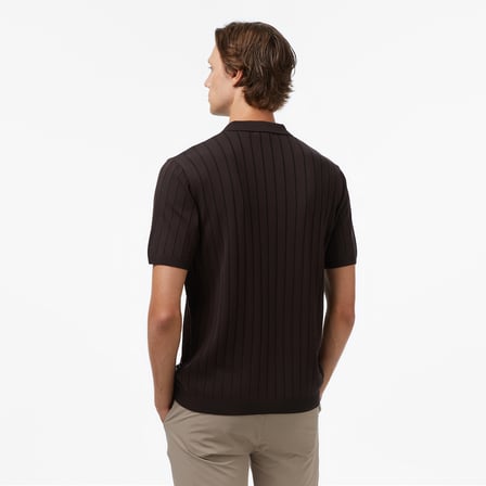 Nautica Erkek Kahverengi Classic Fit Kısa Kollu Triko