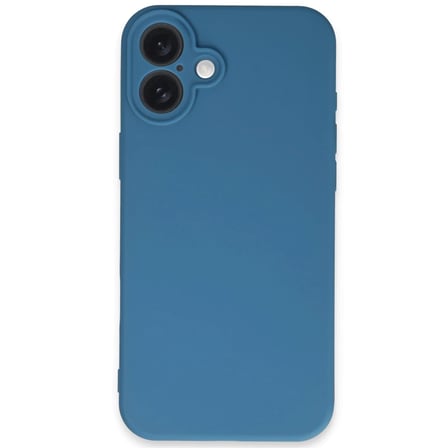 Apple iPhone 16 Plus Kılıf First Silikon - Mavi