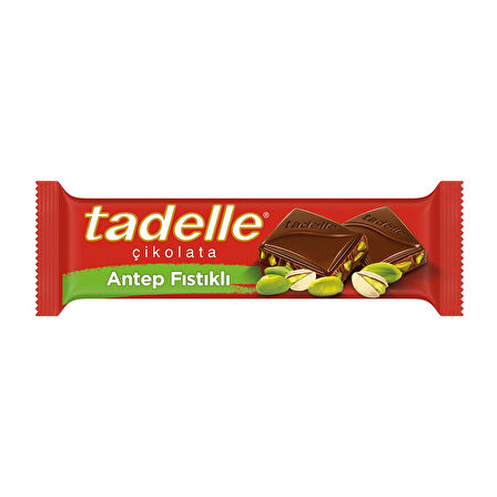 Tadelle Antep Fıstıklı Tablet Çikolata 30 gr x 12 Adet