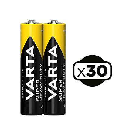 Varya Super Heavy Duty Aaa Ince Pil 60'lı Paket