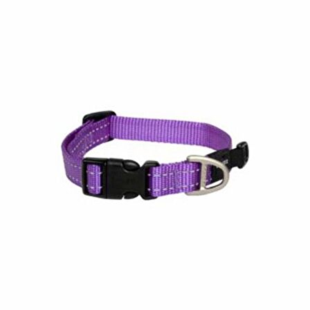 Rogz Utility Halsband Dokuma Köpek Boyun Tasması Mor Small 1.1x20-31 Cm