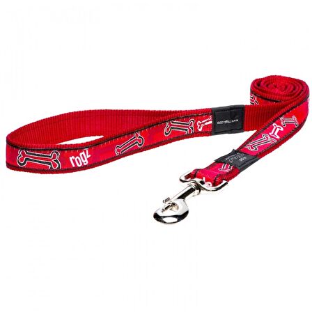 HL02-Rogz Red Rogz Bone Köpek Gezdirme Tasması 1.2m XL