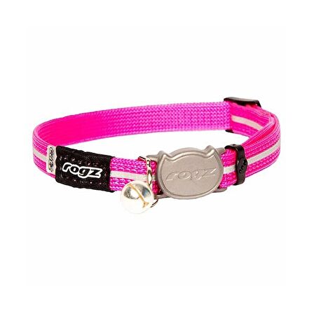 Rogz Catz AlleyCat Halsband Çıngıraklı Kedi Boyun Tasması Pembe Small 1.1x20-31 Cm