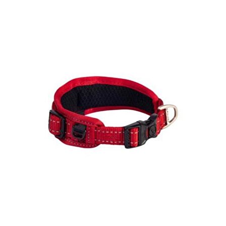 Rogz Utility Gevoerde Halsband Dolgulu Köpek Boyun Tasması Kırmızı Xxlarge 4x48-70 Cm