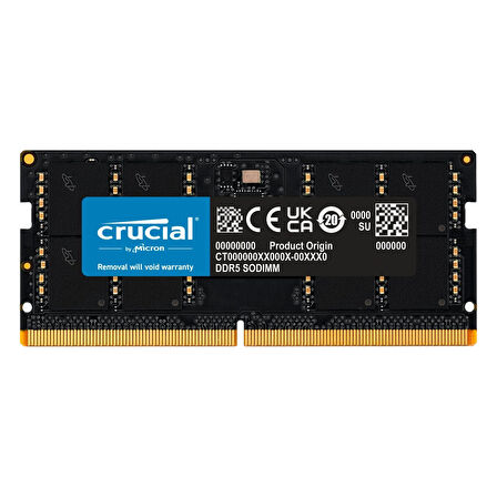 Crucial CT48G56C46S5 48GB DDR5 5600MHz CL46 Notebook Bellek