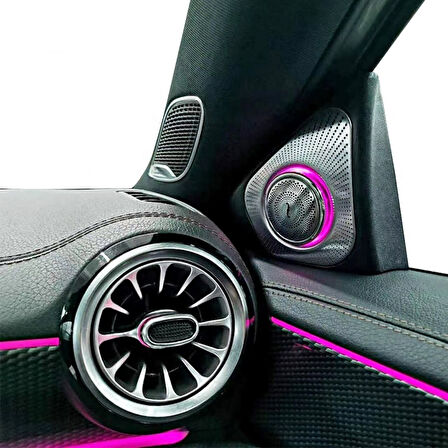 Mercedes A Serisi W177 Uyumlu 3D Dönen 3 Renk Işıklı Tweeter 2017+