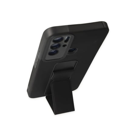 Tecno Pova Neo Kılıf Mega Standlı Silikon - Siyah