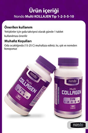 Kolajen 180 Tablet Multi Collagen Tip 1-2-3-5-10