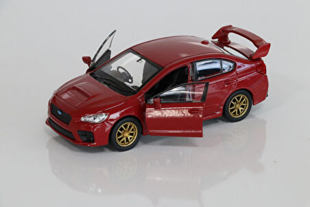 Welly 1:36 Subaru İmpreza Wrx Diecast Model Araba Bordo