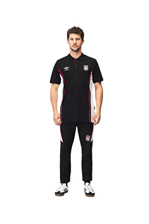  Beşiktaş Orijinal Lisanslı Siyah Polo Yaka T-Shirt
