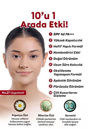 MISSHA Yoğun Kapatıcılık Sunan BB Krem M Perfect Cover BB Cream Ex No: 27  ( 20 ML )