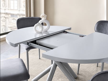 Truva Polo Yuvarlak Açılır MDF Mutfak Masa Sandalye Takımı 104cm 