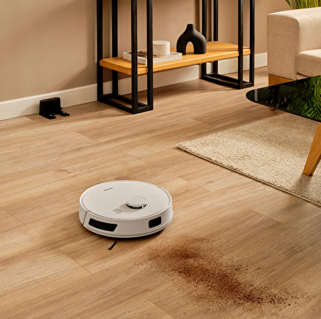 Homend Alex Laser 1291H Moplu ve Haritalamalı Akıllı Robot Süpürge Beyaz