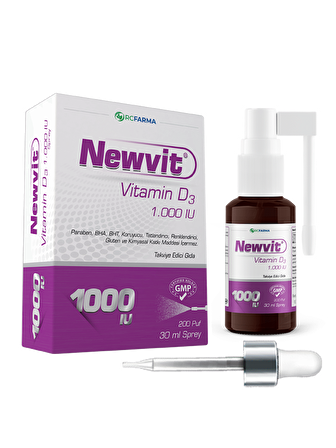 Newvit Vitamin D3 1000 iu Sprey 30 ml