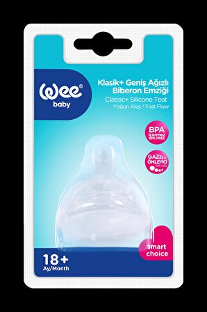 Wee Baby Silikon Biberon Emziği Yoğun Akış No:3