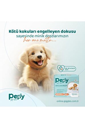 60x90 Hijyenik Tuvalet Eğitim Pedi 30'lu 2 Paket 60 Adet