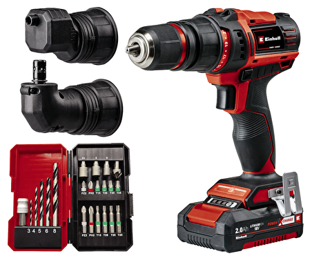 Einhell TE-CD 18/45 3X Li +22 (1x2,0 Ah), Akülü Vidalama Set