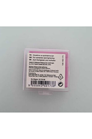 Faber-Castell Ilk Silgim Plastik Kutulu Renkli Hamur Silgi Pembe (1 Adet)