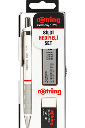 Tikky Mekanik Kurşun Kalem, Uç ve Silgi Seti, 0,7 mm Kalem